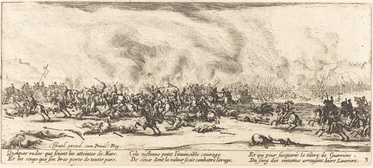 Slaget, ca. 1633. af Jacques Callot