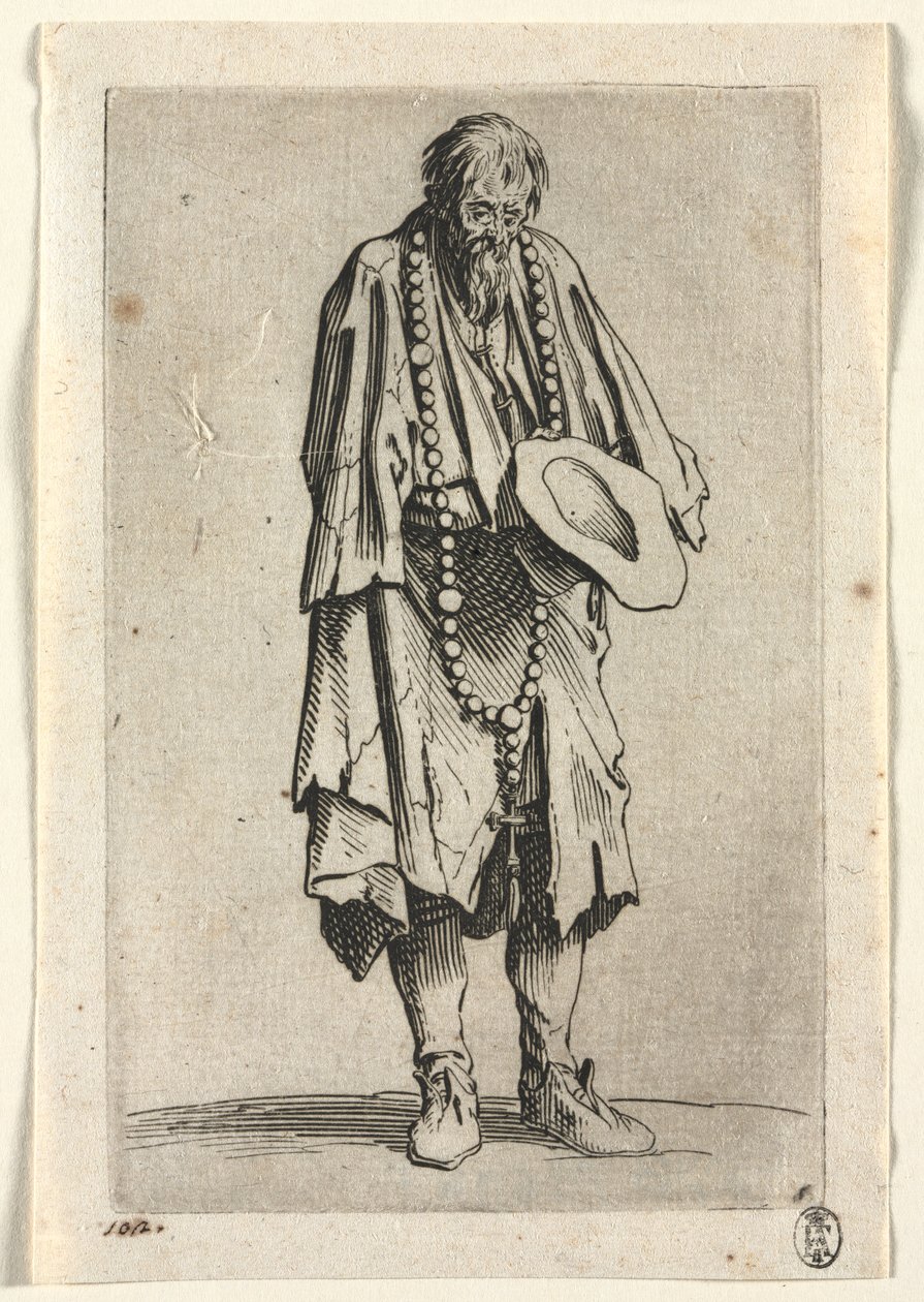 Tiggerne: Tigger med rosenkrans af Jacques Callot