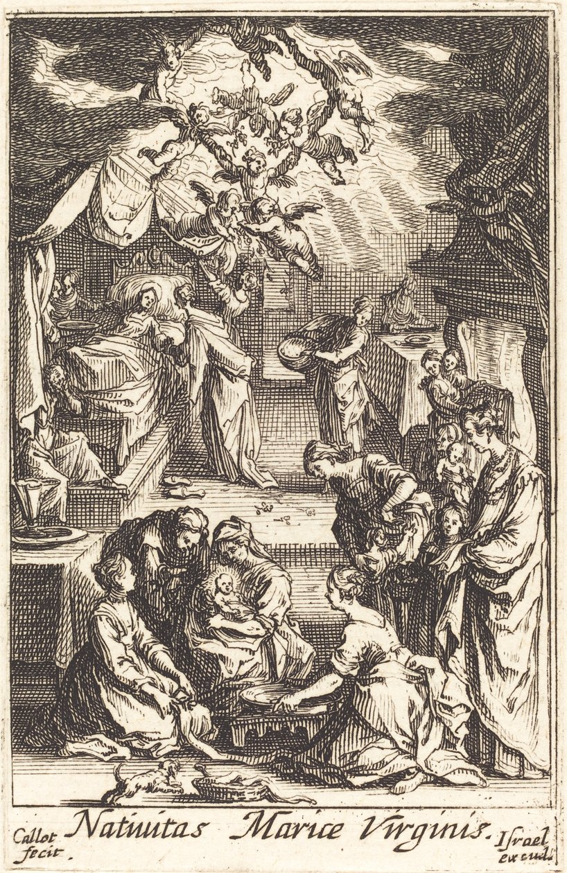 Jomfruens fødsel af Jacques Callot