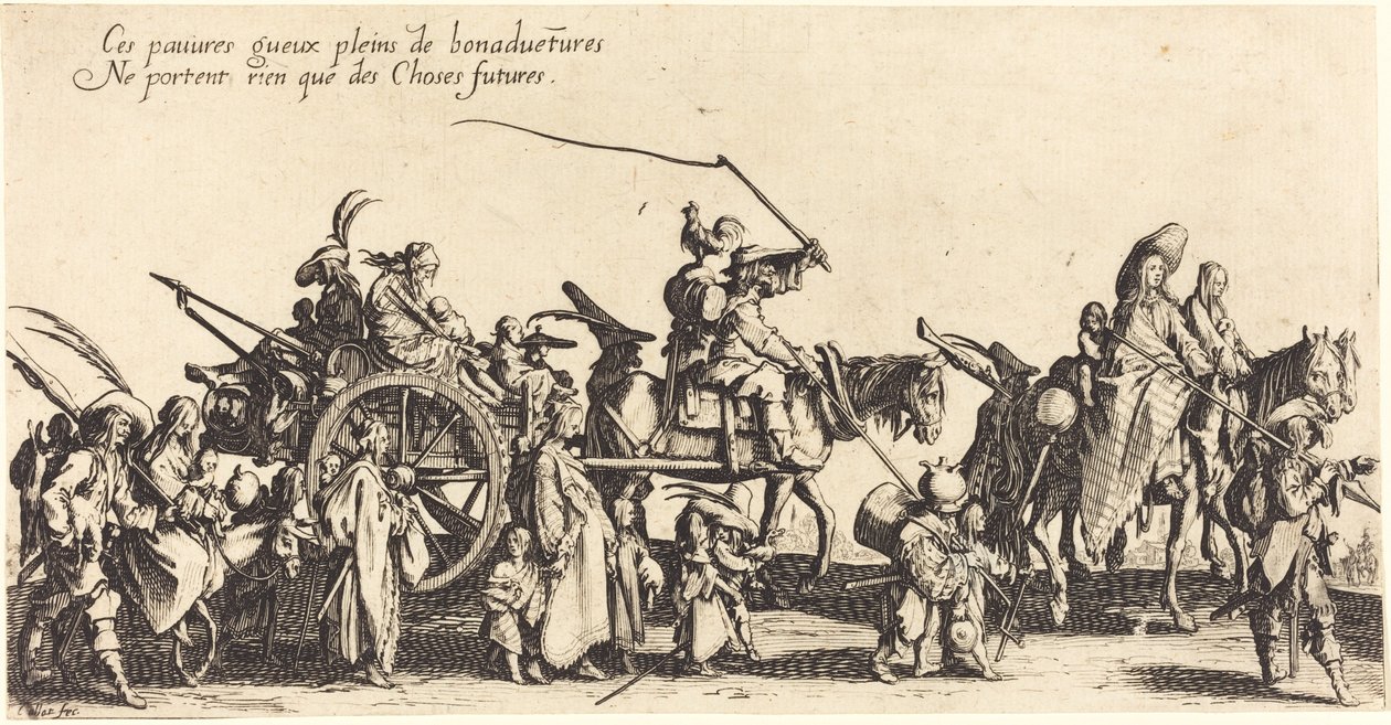 The Bohemians Marching: The Rear Guard af Jacques Callot
