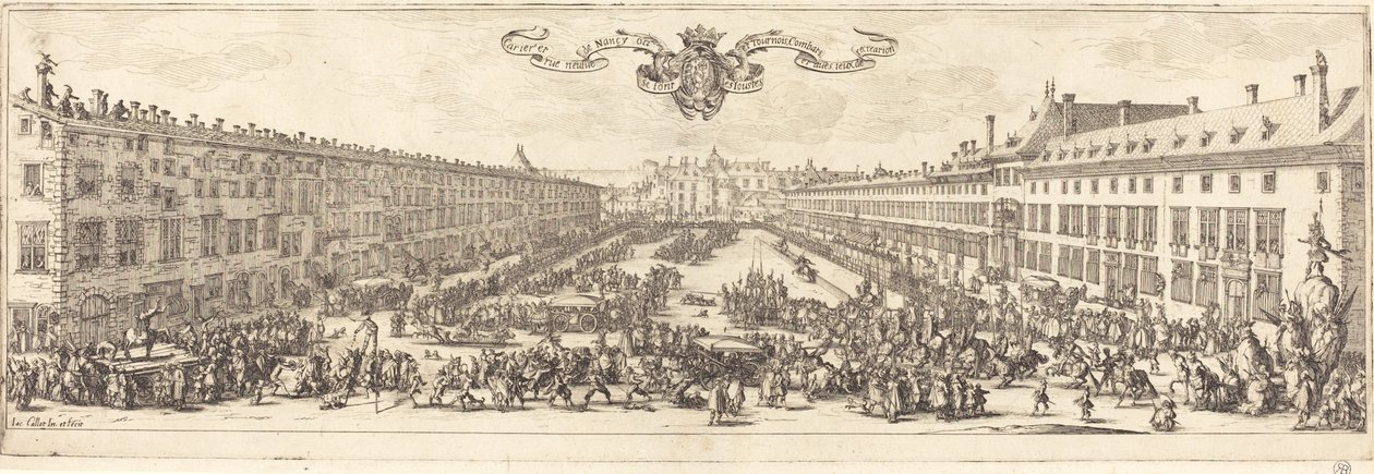 Carriere i Nancy af Jacques Callot