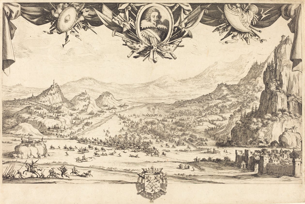Kampen om Avigliana af Jacques Callot