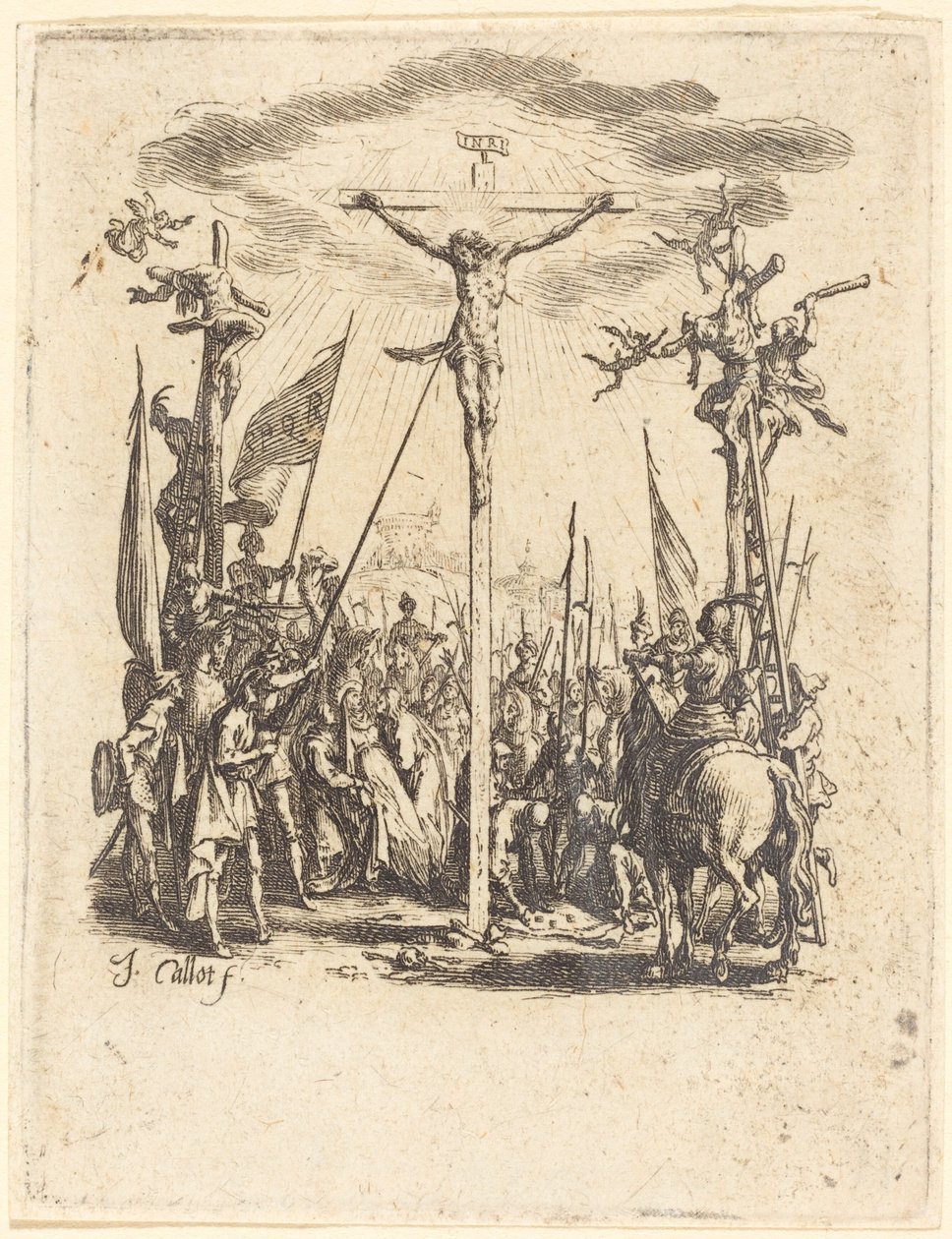 Korsfæstelsen, ca. 16241625. af Jacques Callot