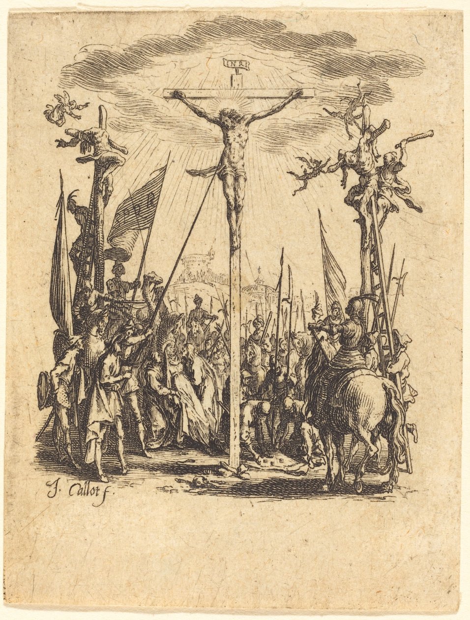 Korsfæstelsen, ca. 16241625. af Jacques Callot