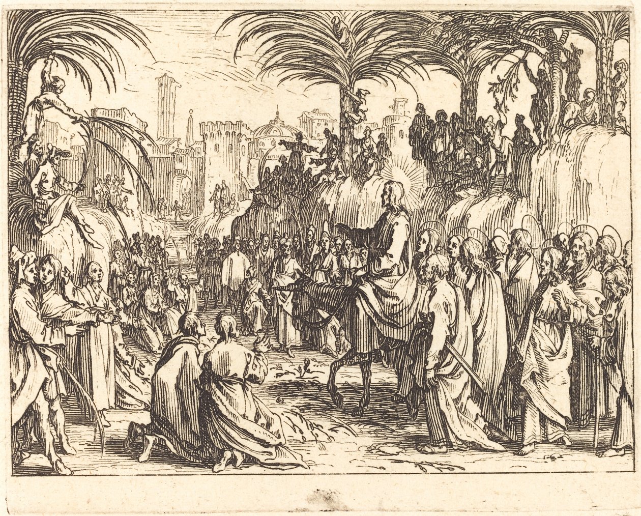 Indtoget i Jerusalem af Jacques Callot