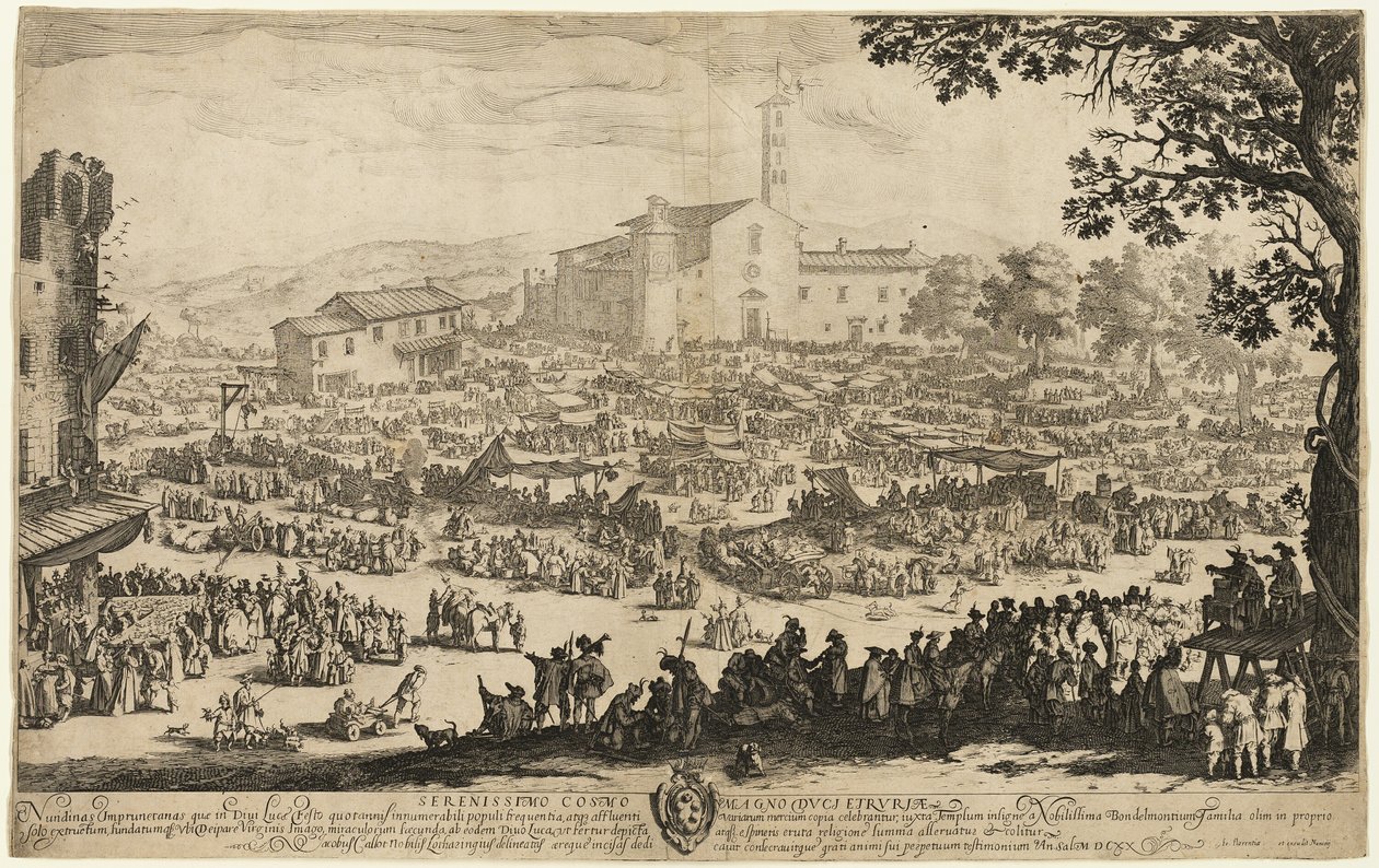 Messen i Impruneta af Jacques Callot