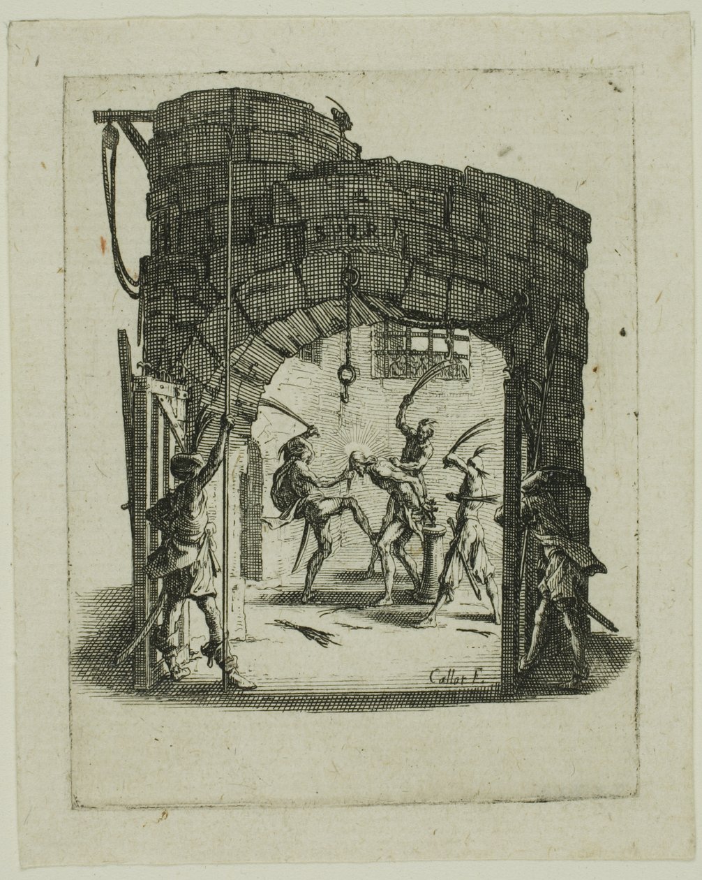 The Flagelation, fra Den Lille Passion af Jacques Callot