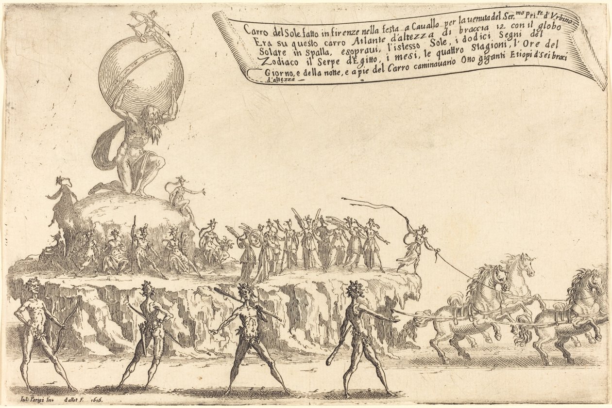 Solens flyder af Jacques Callot