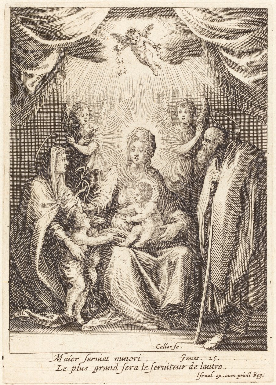 Hyldest til spædbarnet Saint John af Jacques Callot