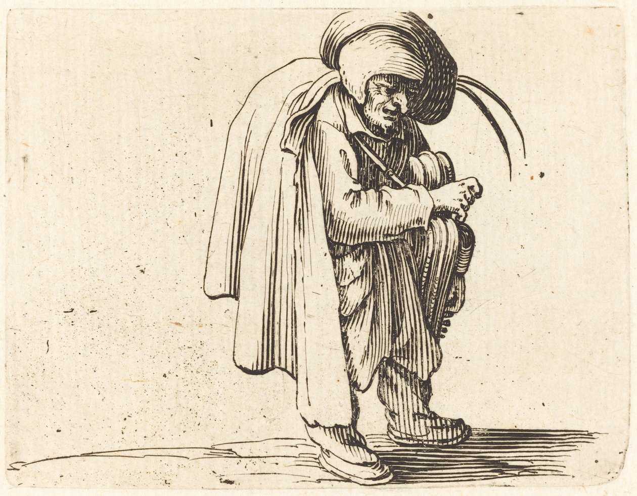 Hurdy-Gurdy-spilleren af Jacques Callot