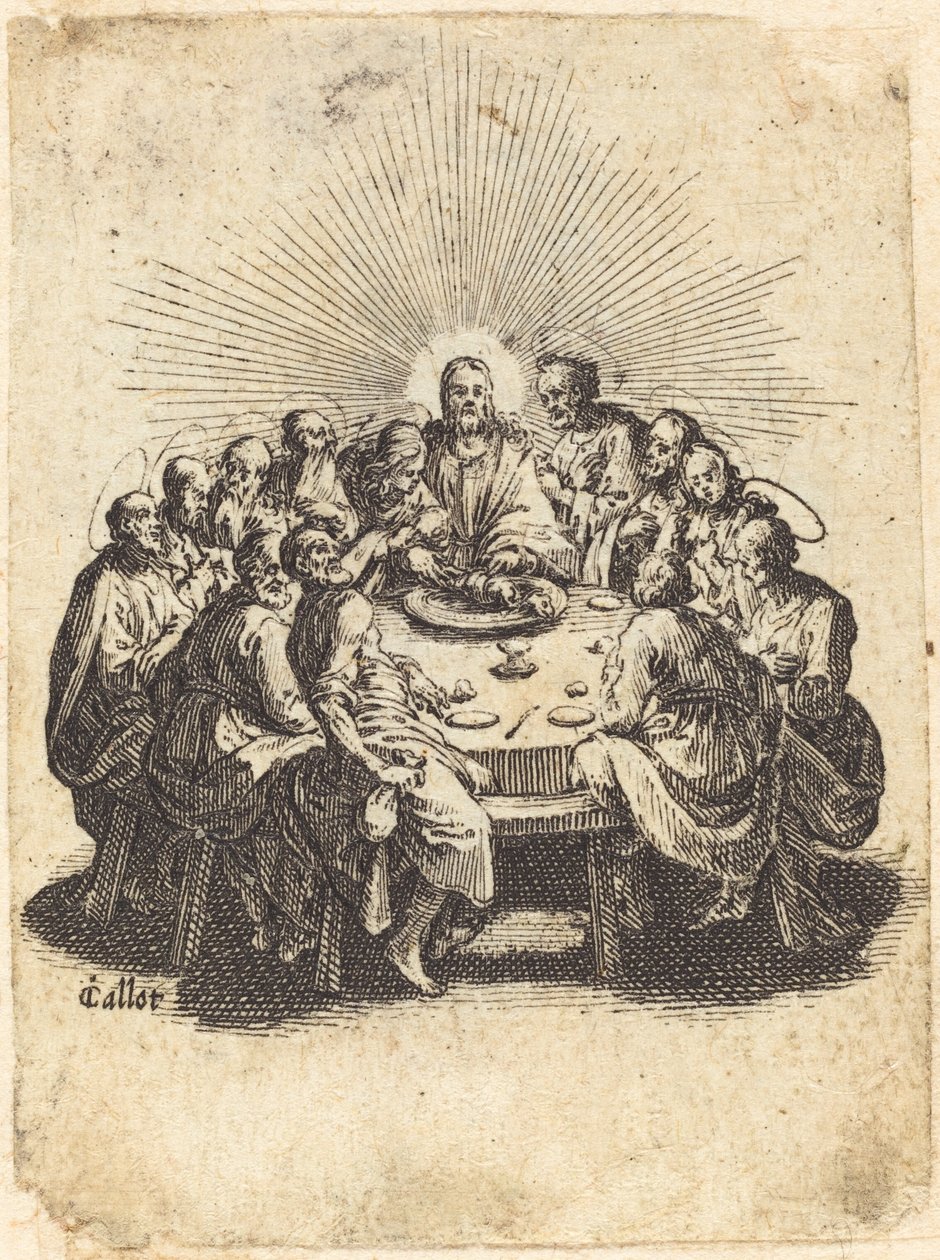 Den sidste nadver, 1618. af Jacques Callot