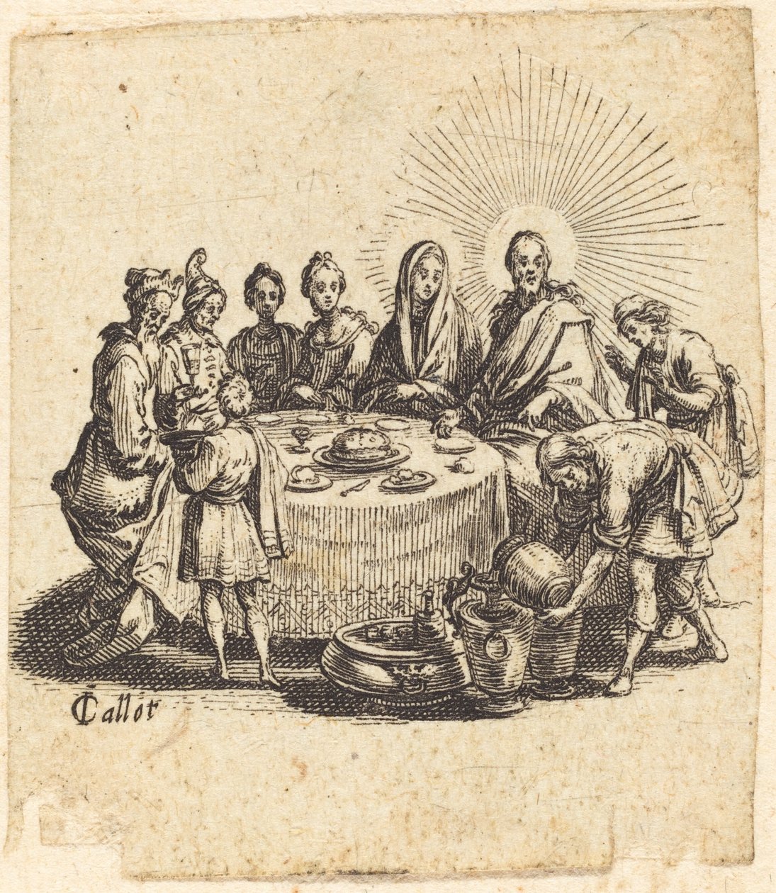 Ægteskabet i Kana af Jacques Callot