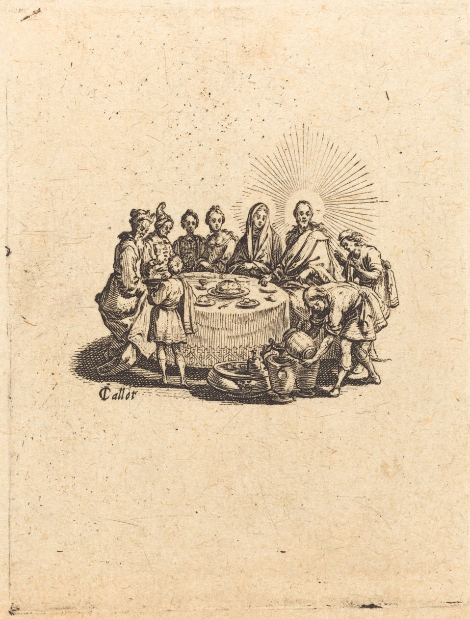 Ægteskabet i Kana, 1618. af Jacques Callot
