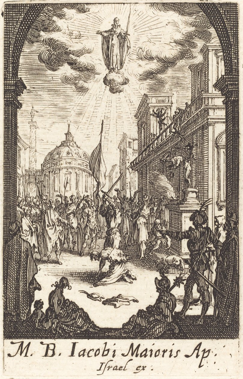 Sankt James Majors martyrium af Jacques Callot