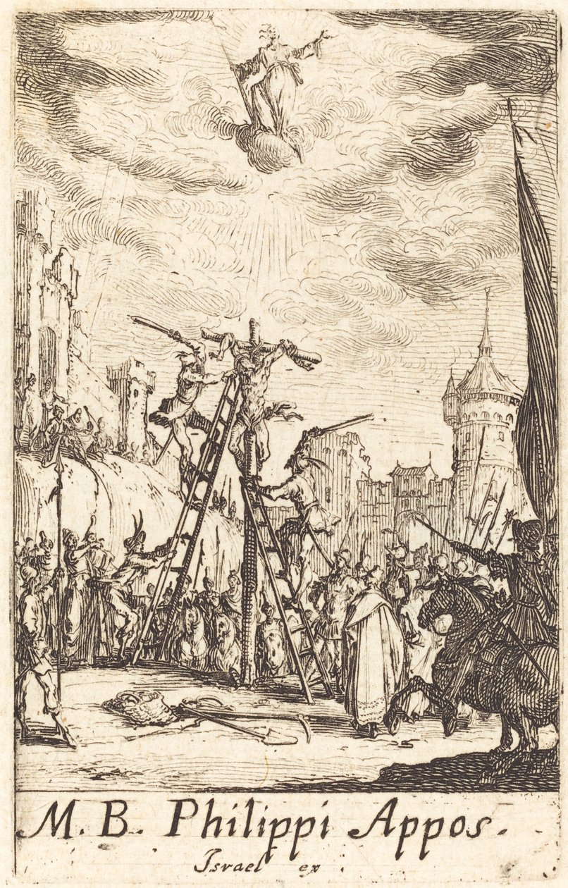 Sankt Filips martyrium af Jacques Callot