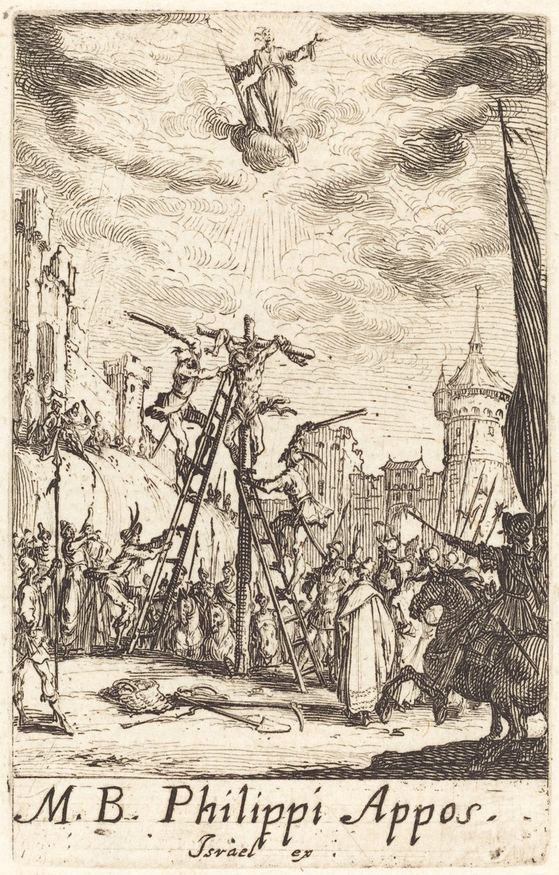 Sankt Filips martyrium af Jacques Callot