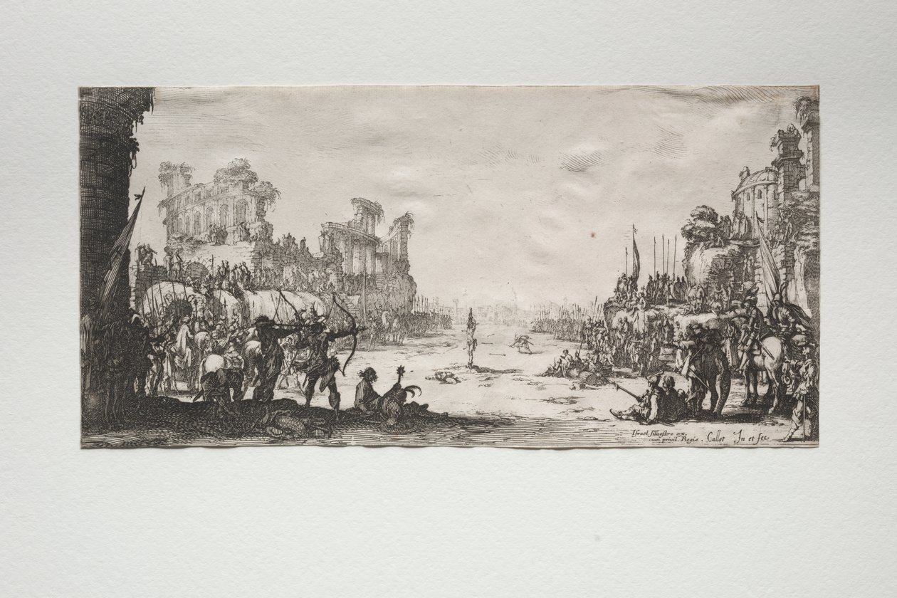 Sankt Sebastians martyrium af Jacques Callot