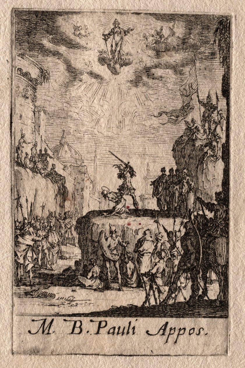 Apostlenes martyrium: Sankt Paulus af Jacques Callot