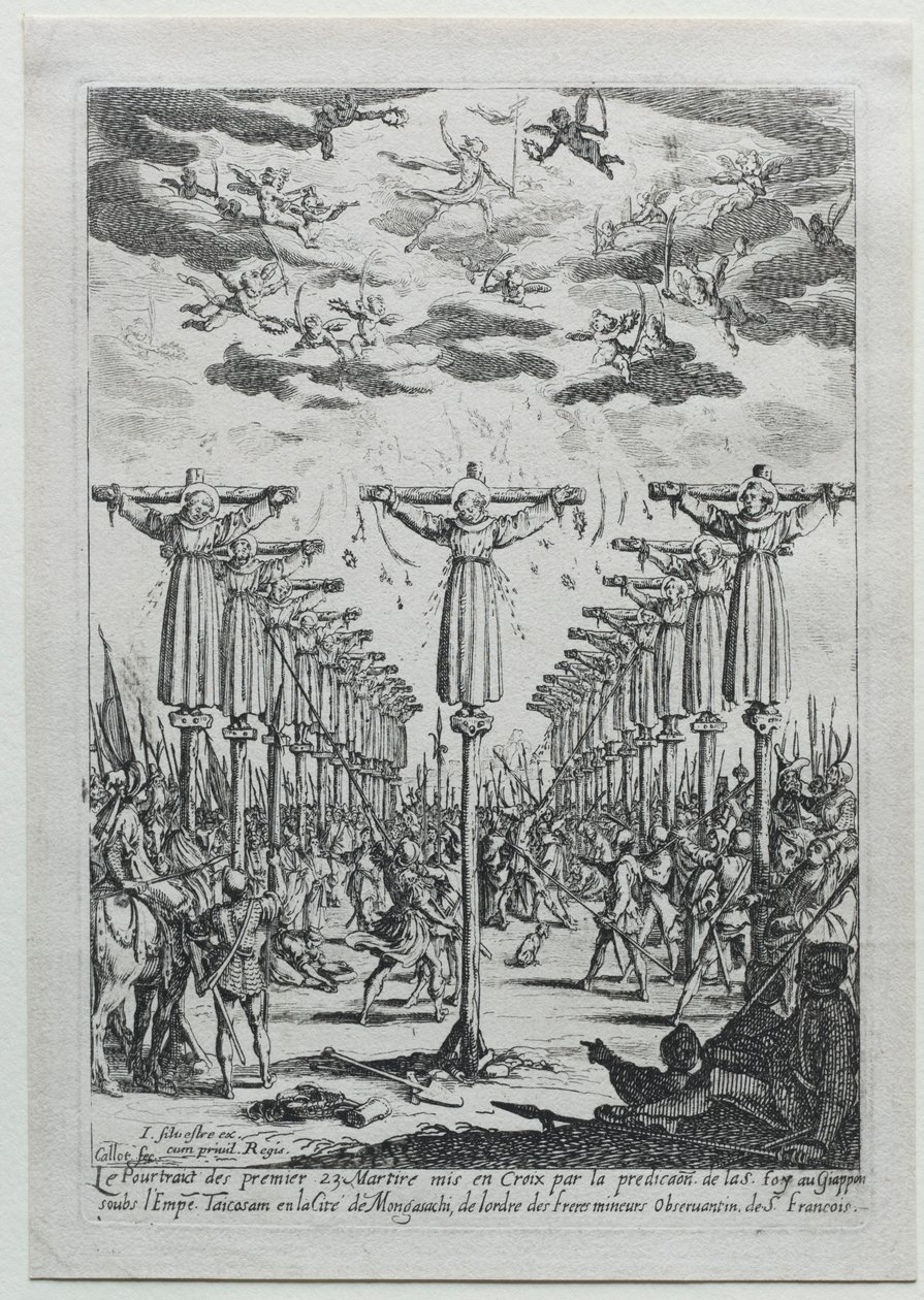 Martyrerne i Japan. af Jacques Callot