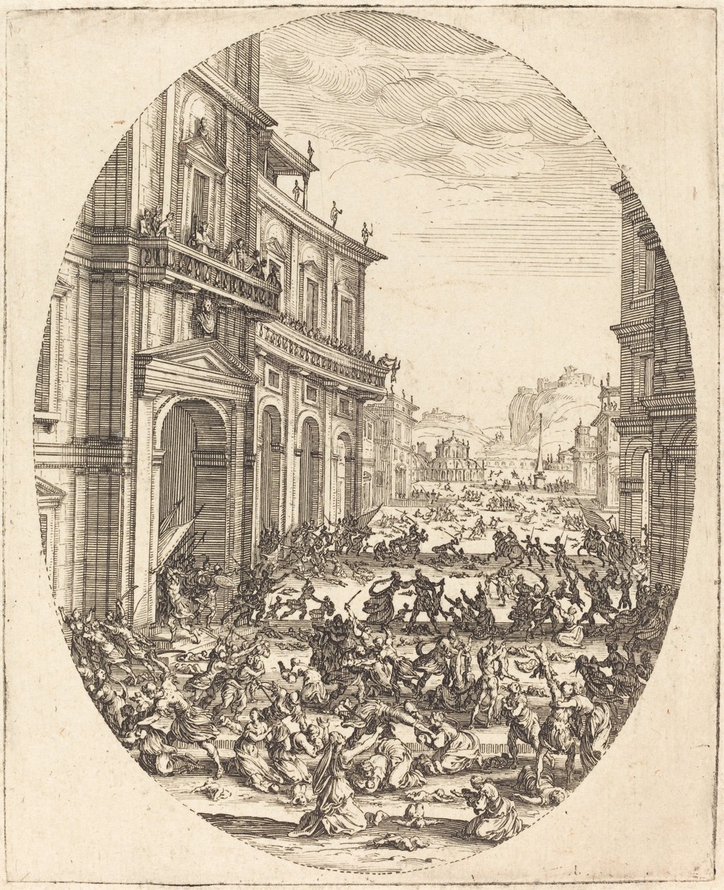 Massakren på de uskyldige af Jacques Callot