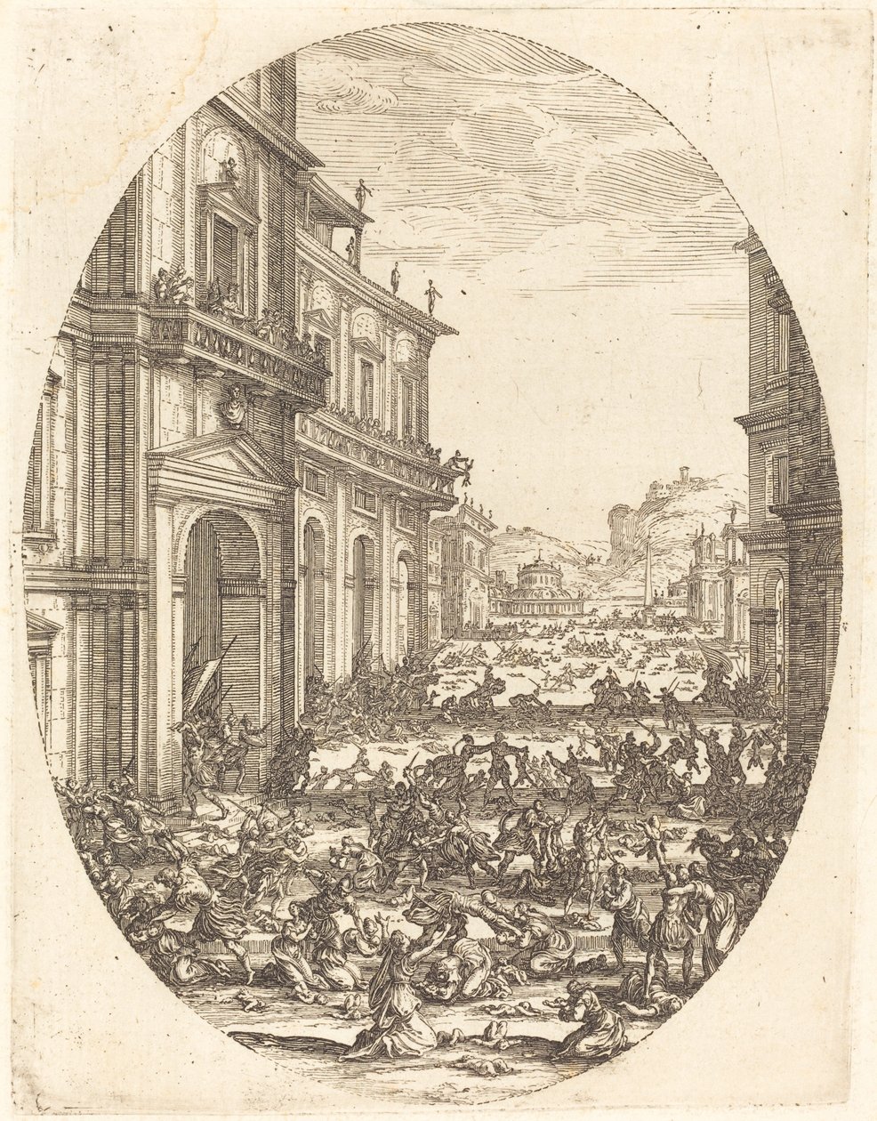 Massakren på de uskyldige af Jacques Callot