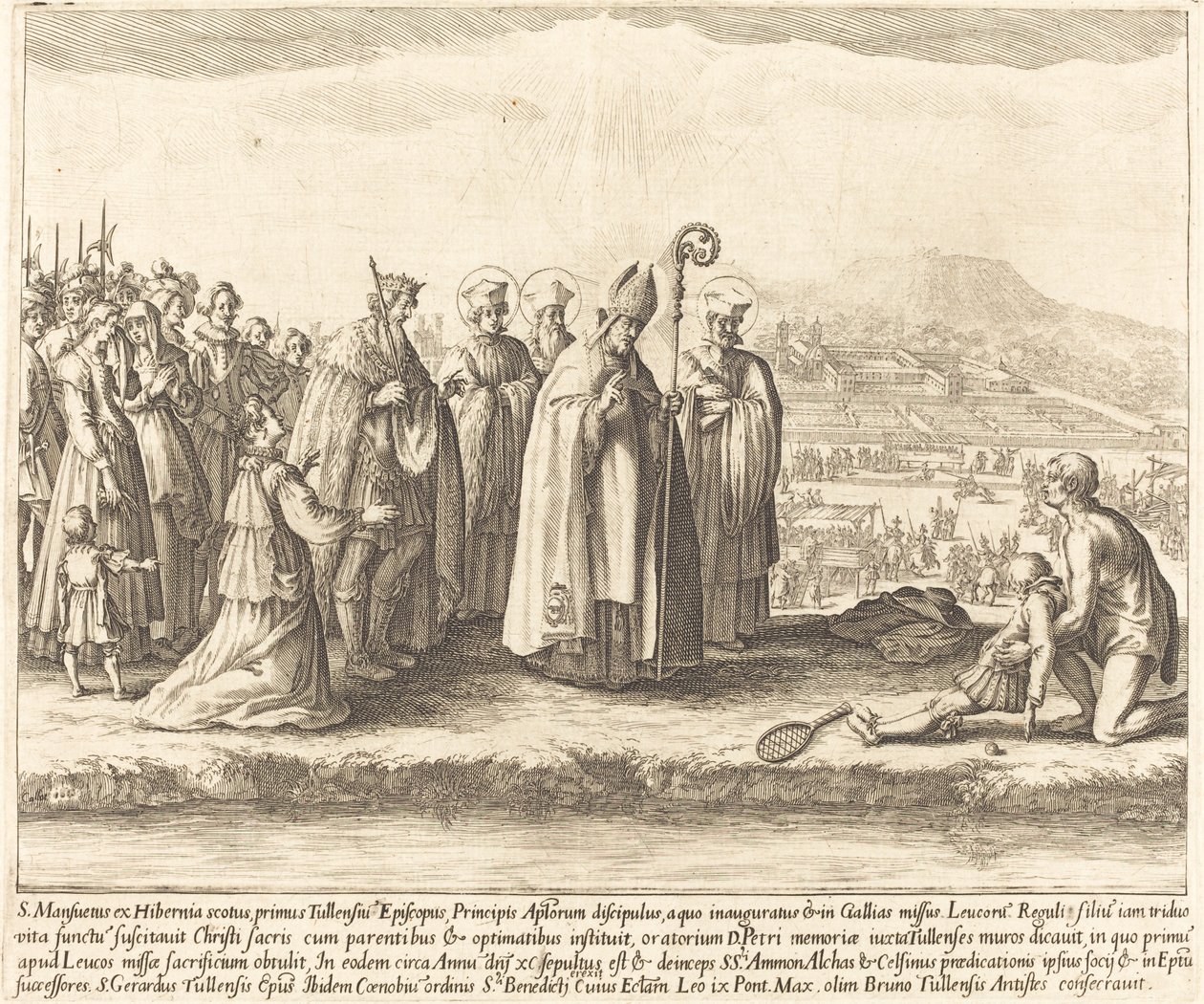 Miraklet i Saint Mansuy af Jacques Callot