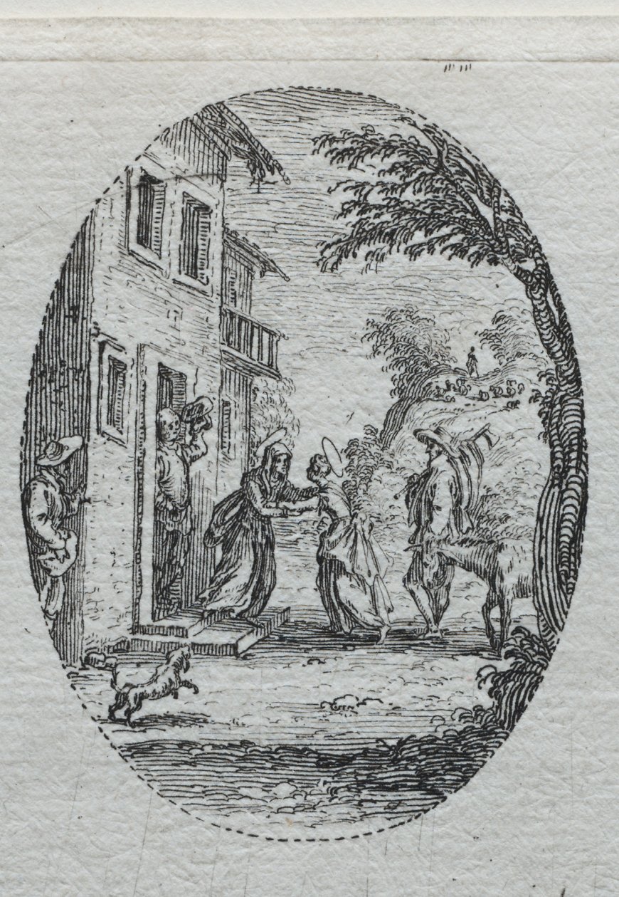Passionens mysterier: visitationen. af Jacques Callot