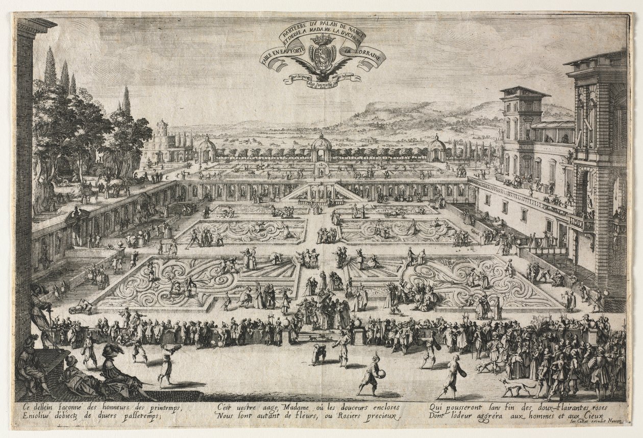 Paladshaverne i Nancy af Jacques Callot