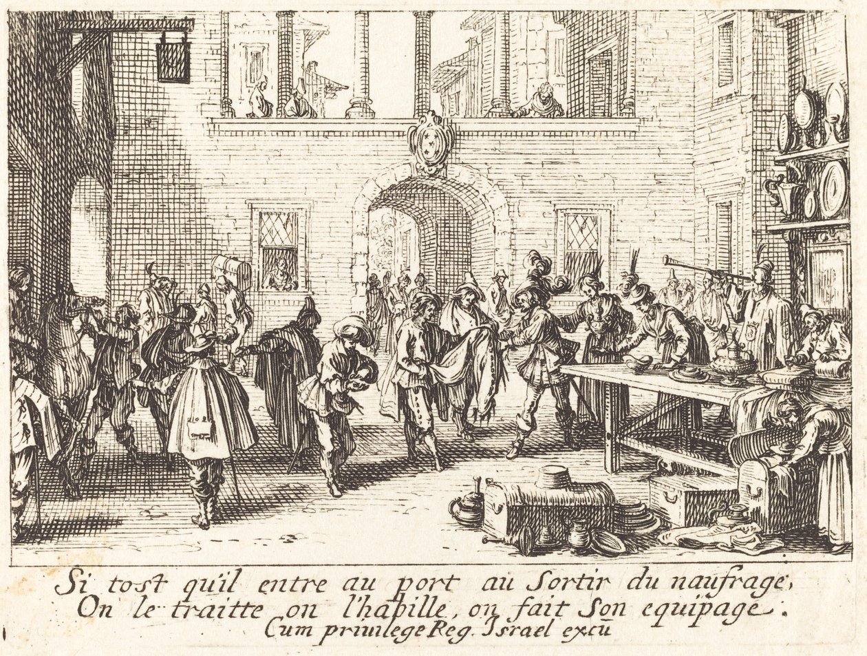 Forældrene skænker gaver af Jacques Callot