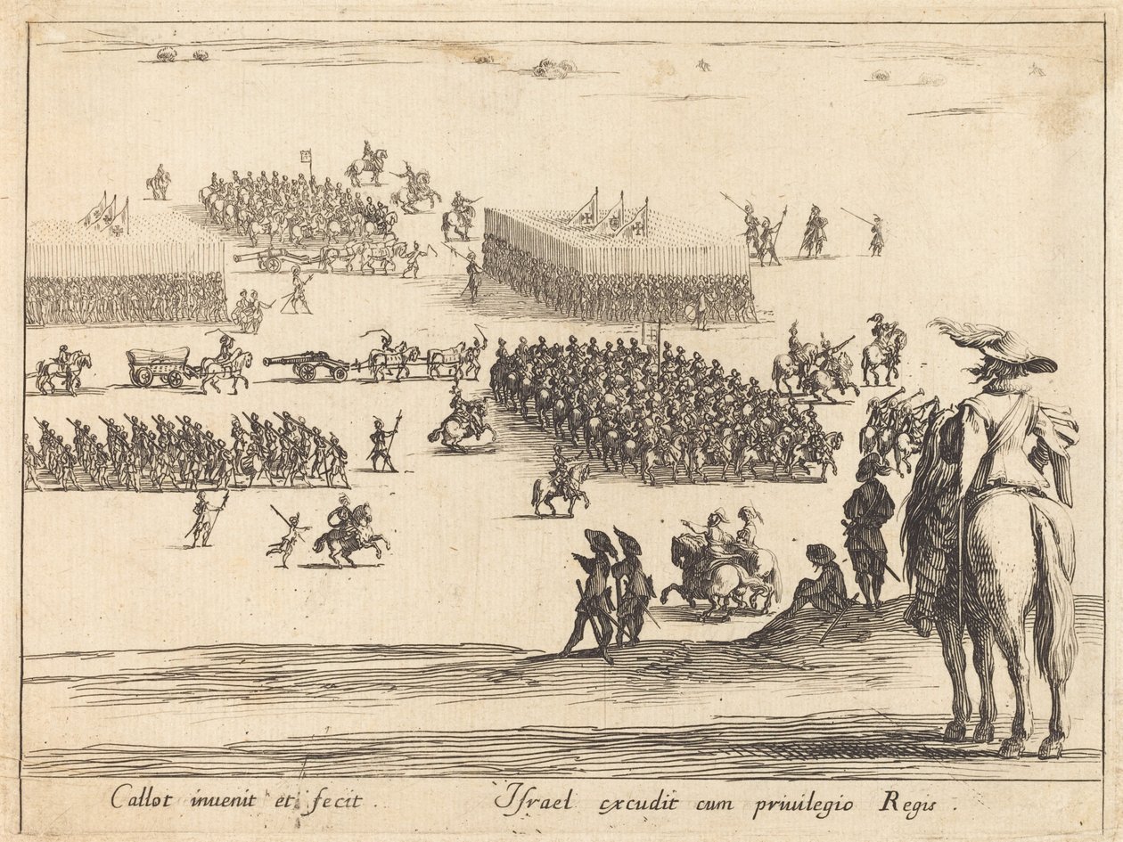 Anmeldelsen, ca. 16271628. af Jacques Callot