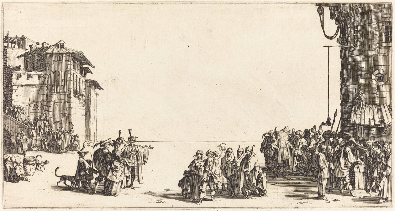Slavemarkedet af Jacques Callot
