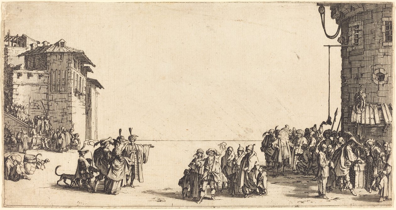 Slavemarkedet af Jacques Callot