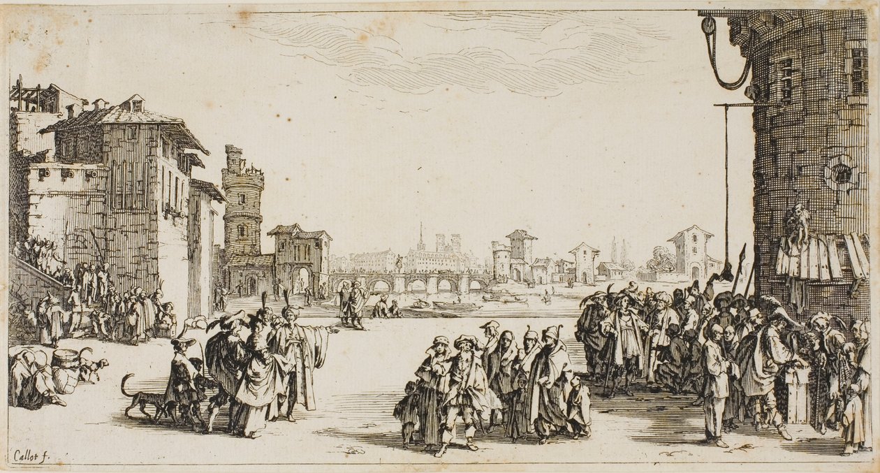 Slavemarkedet af Jacques Callot