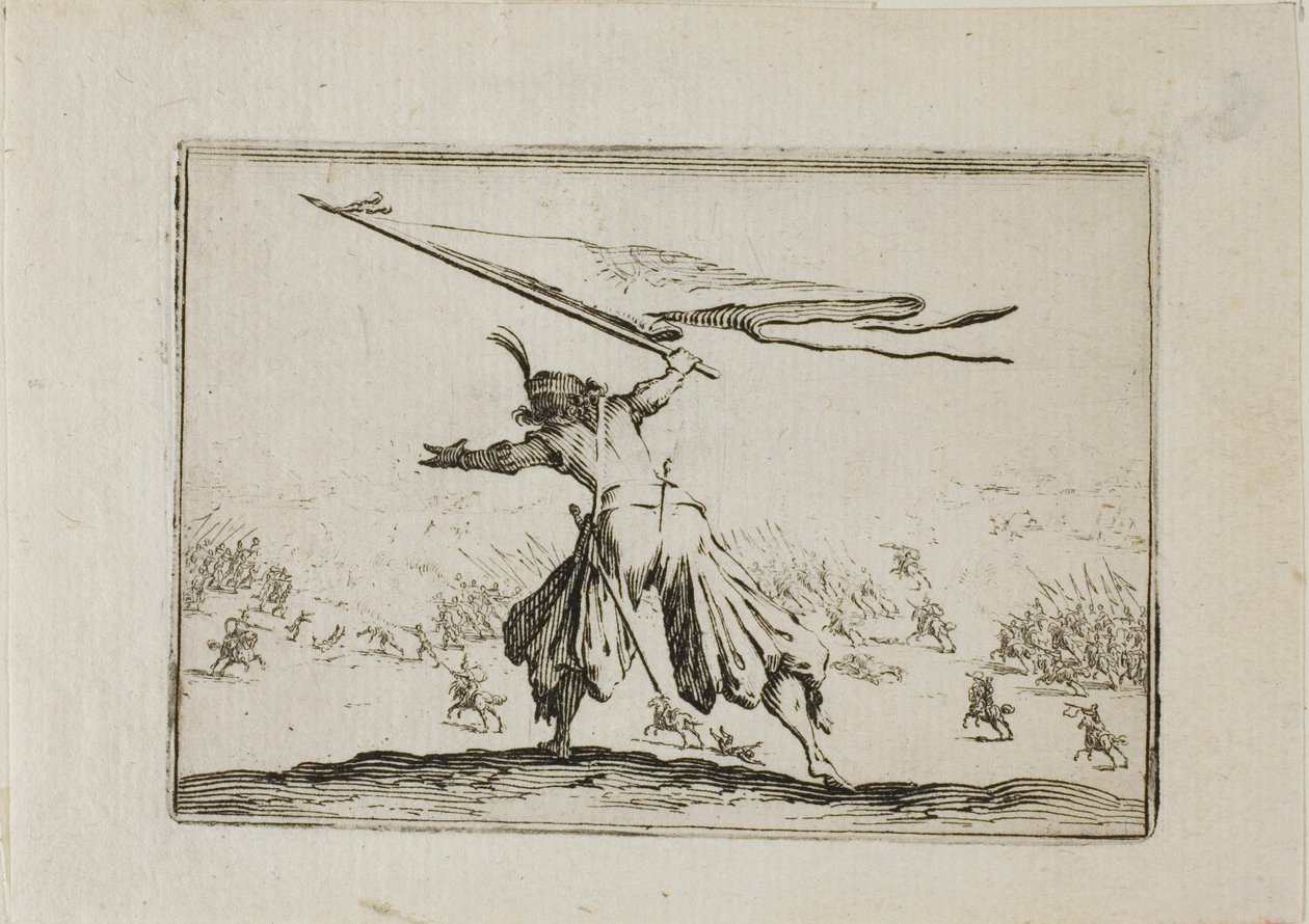 Fanebæreren, fra The Caprices af Jacques Callot