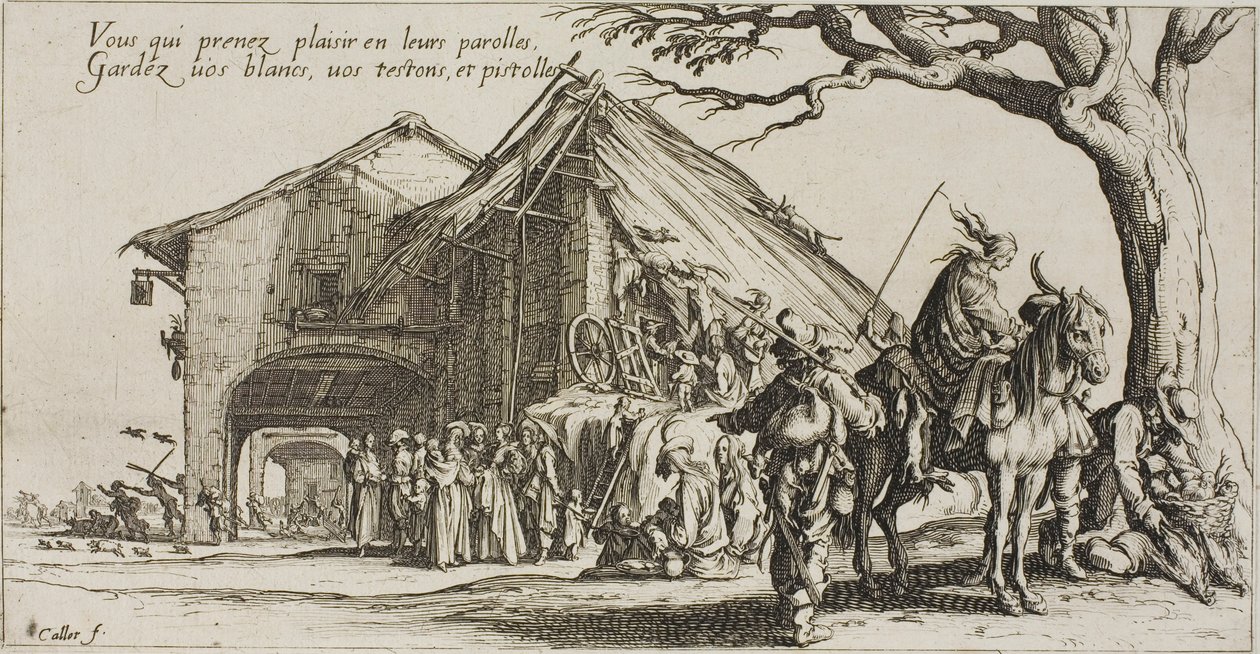 The Stopping Place, fra The Bohemians af Jacques Callot