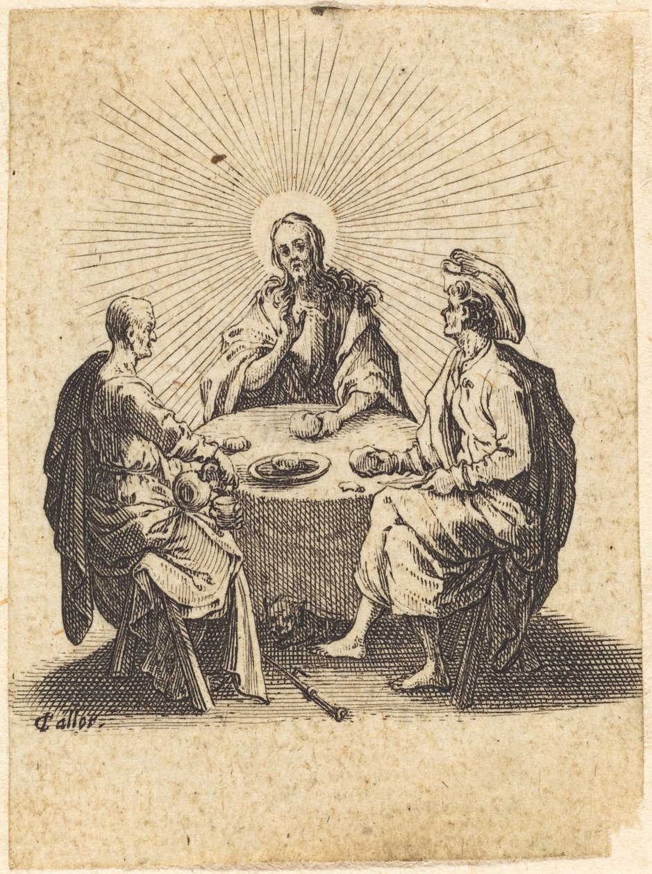 Nadveren i Emmaus af Jacques Callot