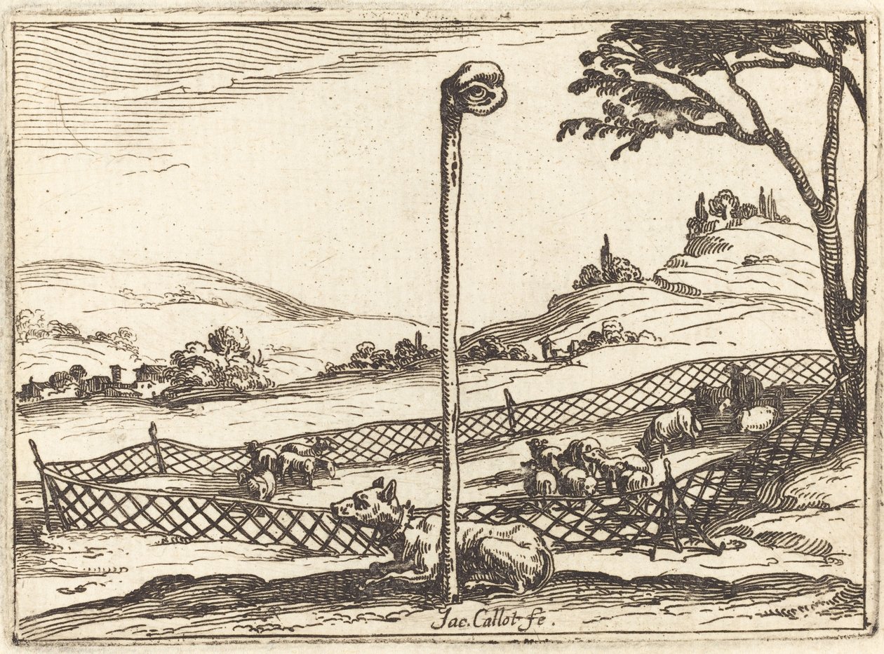 Det årvågne øje af Jacques Callot
