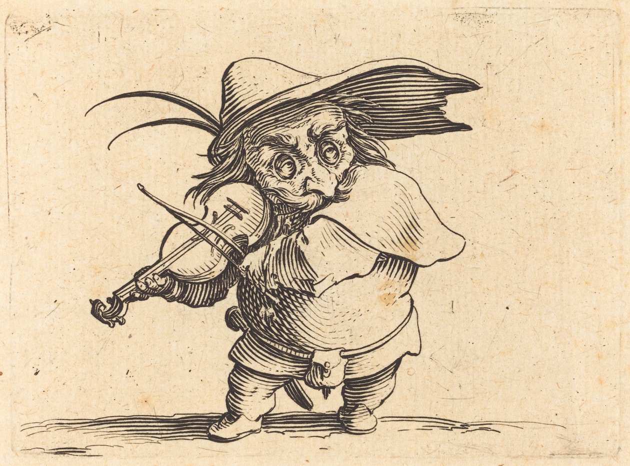 Violinspilleren af Jacques Callot