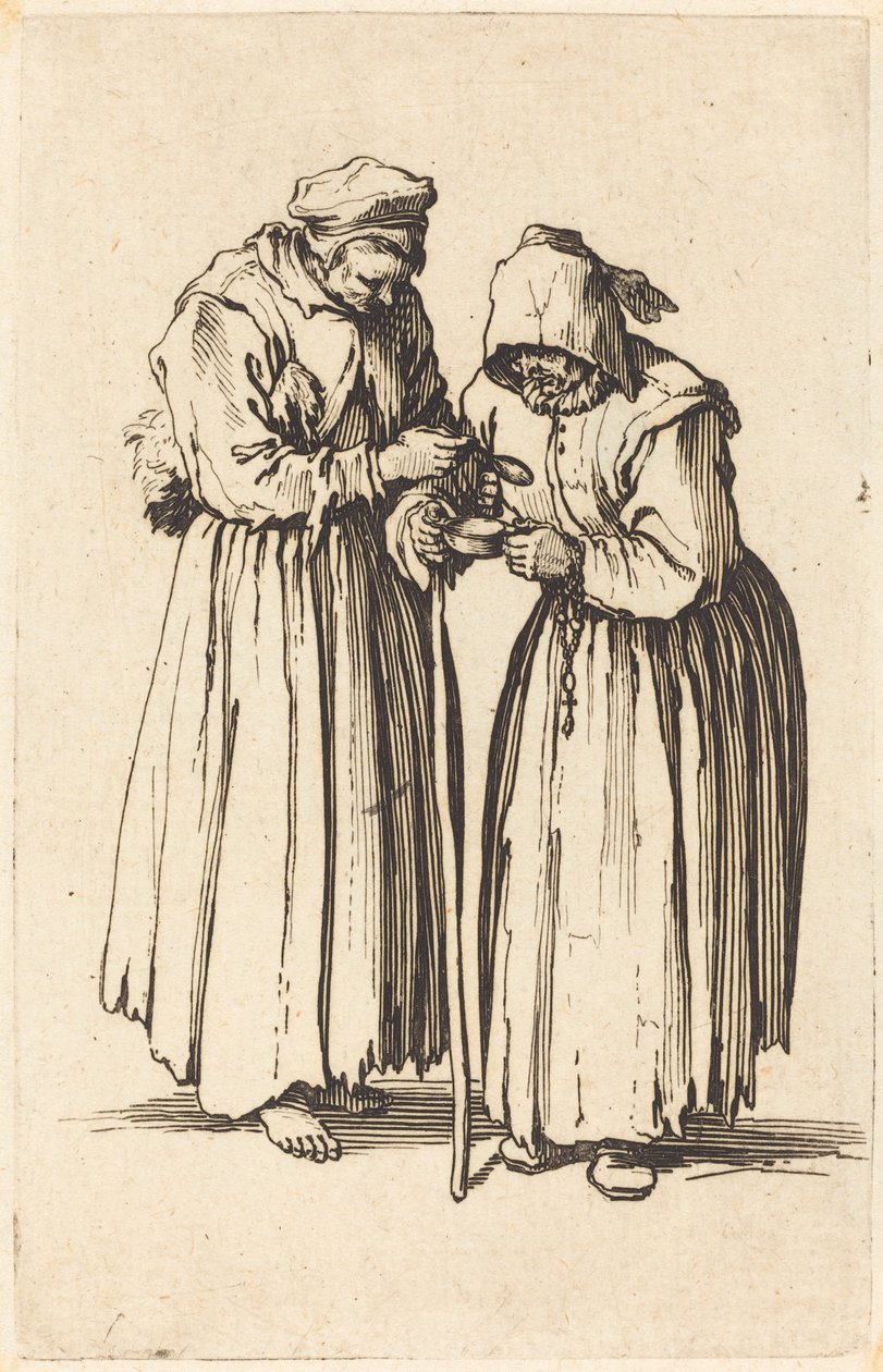 To tiggerkvinder af Jacques Callot