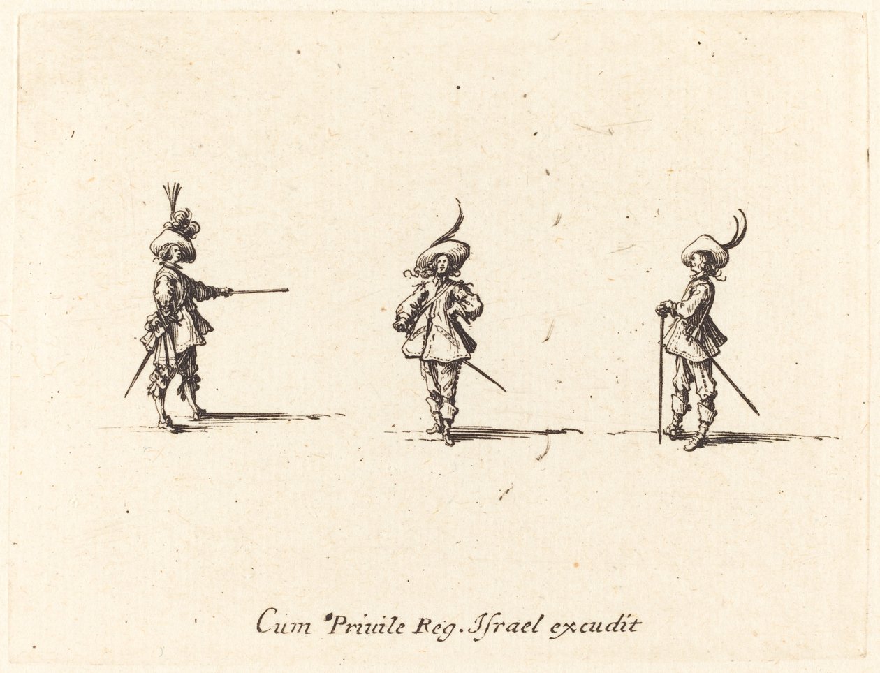 Ubevæbnet boremaskine, 16341635. af Jacques Callot