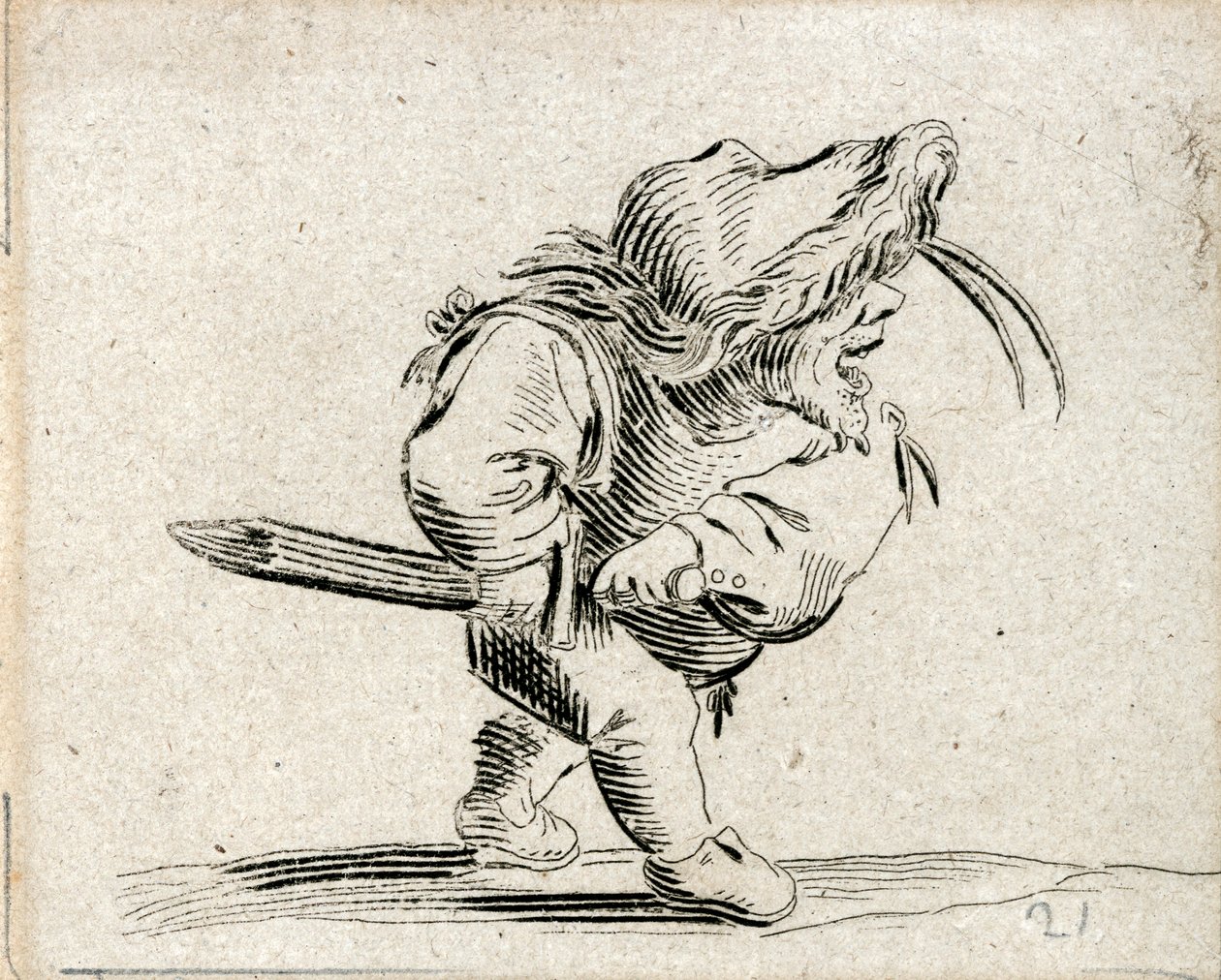 Varie Figure Gobbi ... (gravering) af Jacques Callot