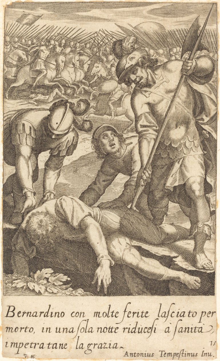 Bernardino af Jacques Callot after Antonio Tempesta