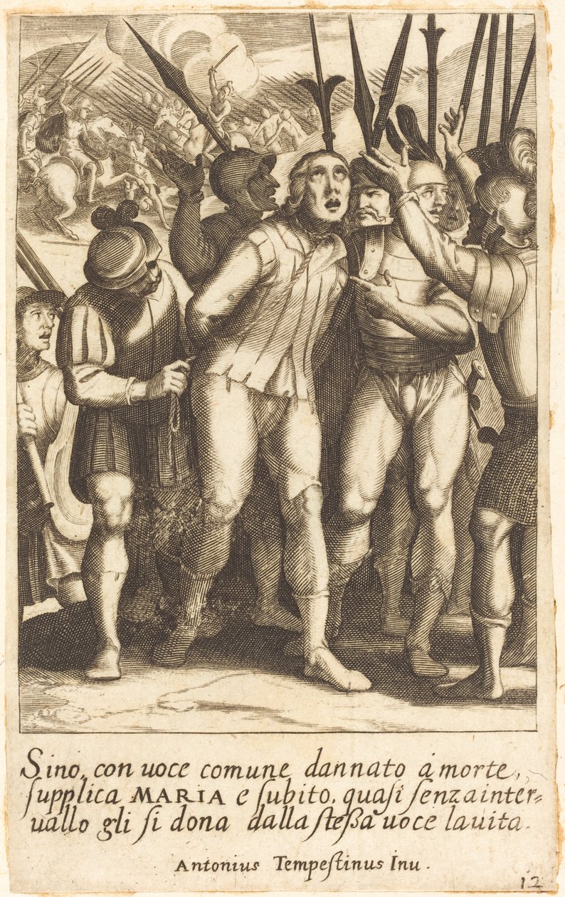 Sino af Jacques Callot after Antonio Tempesta