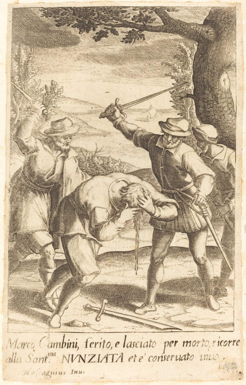 Marco Cambini af Jacques Callot after Donato Mascagni