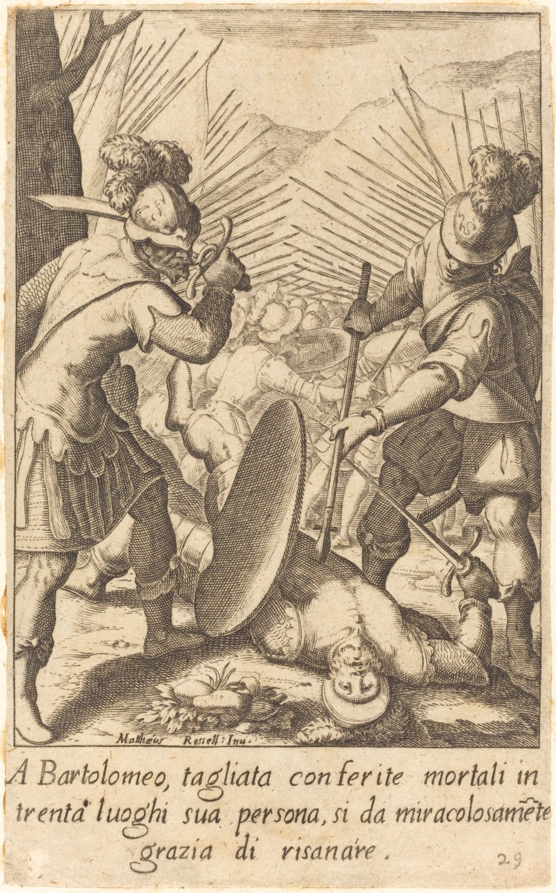 Bartolomeo af Jacques Callot after Matteo Rosselli
