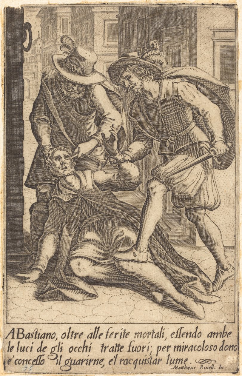 Bastiano af Jacques Callot after Matteo Rosselli
