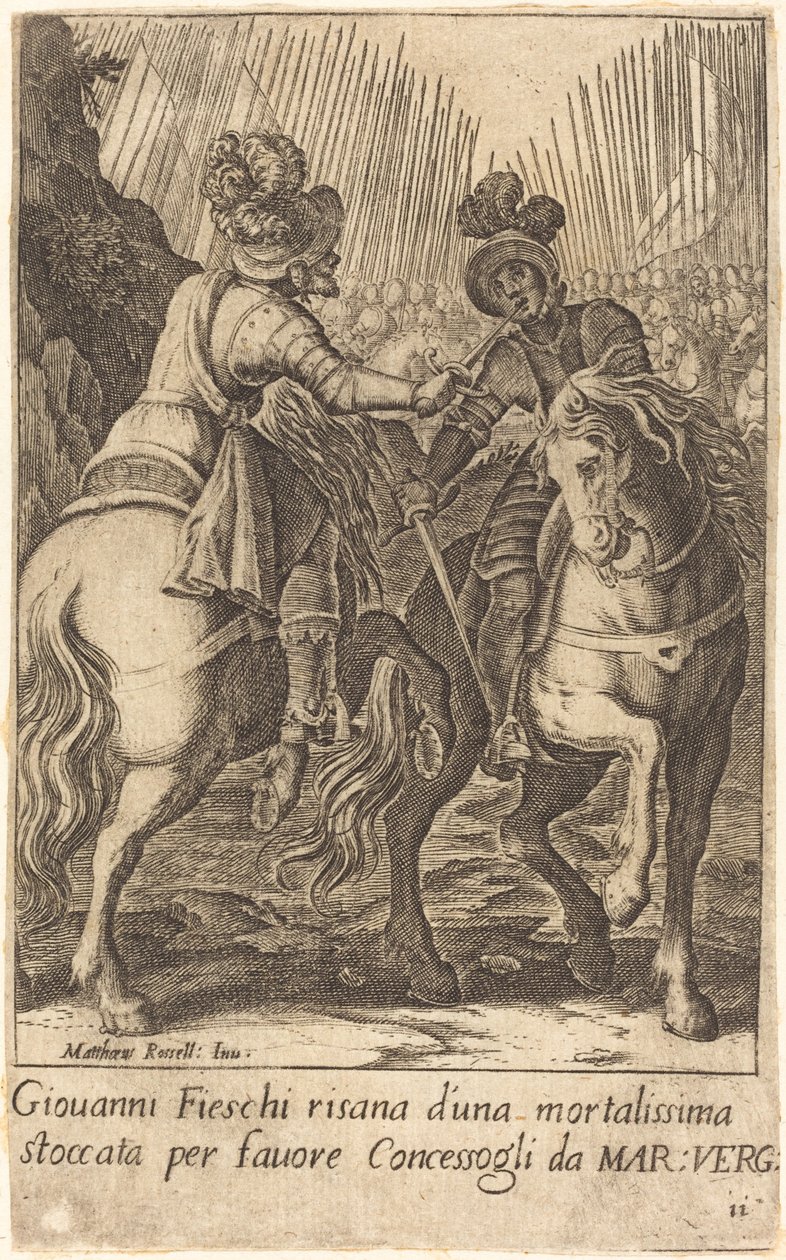 Giovanni Fieschi af Jacques Callot after Matteo Rosselli