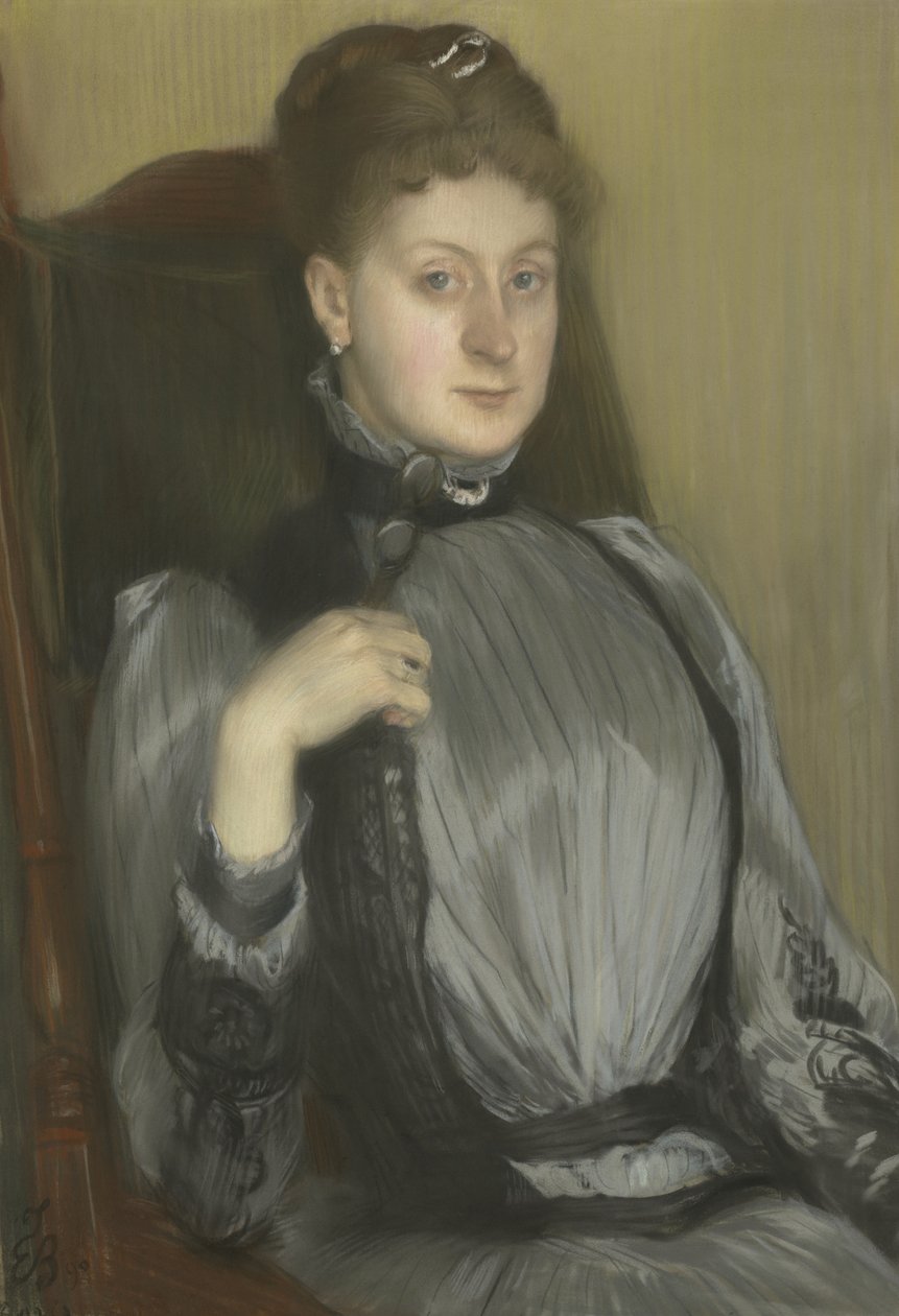 Portræt af en kvinde, 1890 af Jacques Emile Blanche