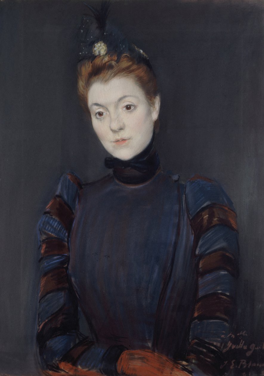 Yvette Guilbert, 1891. af Jacques Emile Blanche