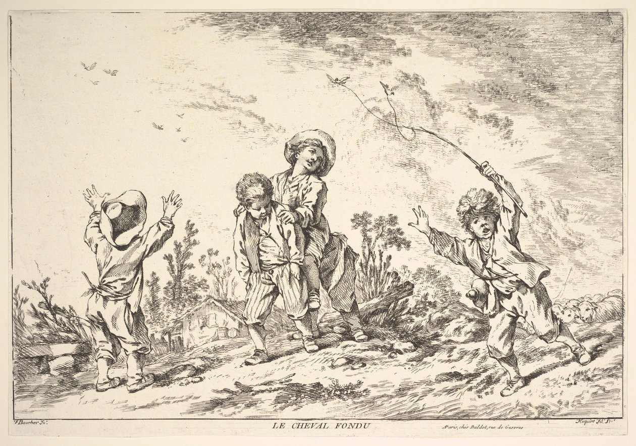 Leapfrog, midten til slutningen af det 18. århundrede. af Jacques Gabriel Huquier